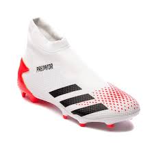 Adidas mens soccer shoes cleats football boots firm ground predator nemeziz copa. Adidas Predator 20 3 Laceless Fg Ag Uniforia Weiss Schwarz Pop Www Unisportstore De