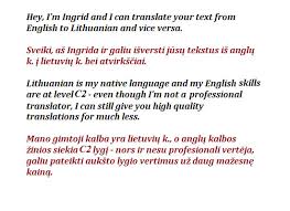 Translate From English To Lithuanian And Vice Versa In 2020 Fluent English Translation Lithuanian