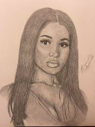 A painting of Cardi that a fan gifted her ♥️ 三 物 円 مع 發 ゆ lsmthi