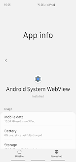 Android system webview is a system application without which opening external links within an app would require switching to a separate web browser app (chrome, firefox, opera, etc.). Solved Android System Webview Update Problem Samsung Community