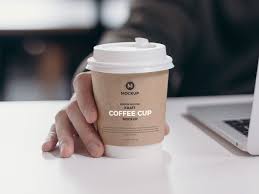Free Person Holding Kraft Coffee Cup Mockup Design Mockup Planet In 2020 Mockup Design Coffee Cups Kraft