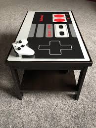 Nintendo Custom Nes Retro Video Game Controller Coffee Table In 2020 Game Room Kids Video Game Room Decor Video Game Decor