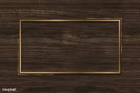 Download Premium Image Of Golden Rectangular Frame On An Abstract Wooden Background Instagram Theme Layout Frame