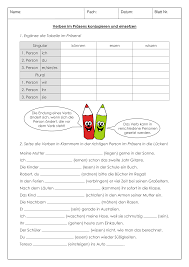 Zeitformen Von Verben Arbeitsblatter Unterrichtsmaterial In Den Fachern Daz Daf Deutsch In 2020 Verben Zeitformen Arbeitsblatter