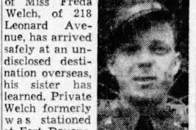 East Tennessee Veterans Memorial Association — Welch, Elmer O.