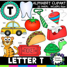 Available in black and white. Letter T Clipart 20 Images Personal Or Commercial Use By Speech Doodles