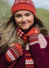 Wool Fair Isle Fingerless Gloves