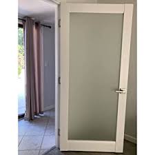 45 dark brown half barrel shaped solid wood vanity granite top 2 door $329. Pantry Kitchen Lite Door 24 X 80 With Hardware Lucia 22 Matte White With Frosted Opaque Glass Single Panel Frame Trims Bathroom Bedroom Sturdy Doors Amazon Com