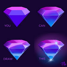 Anyone Can Draw This Diamond In Procreate Digital Art Tutorial Beginner Drawing Tutorial Digital Painting Tutorials