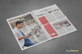 Tabloid Size Newspaper Mockups Vol 8 Newspaper Design Mockup Free Mockup
