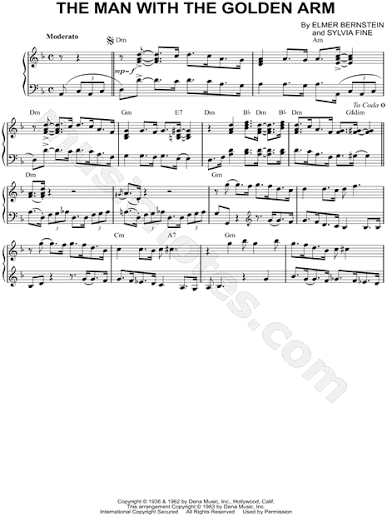 "The Man With the Golden Arm" from 'The Man With The Golden Arm' Sheet  Music (Piano Solo) in F Major - Download & Print - SKU: MN0147536