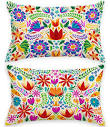 Amazon.com: FARMNALL Mexican Fiesta Throw Pillow Covers 12x20 Set ...