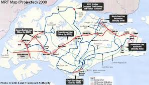 Cross island line 1 with punggol extension source: Future Mrt Map Retro Future
