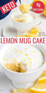 Indulge In A Sweet And Tart Lemon Mug Cake That Is Low Carb And Gluten Free Ketodesserts Lowcarbd Low Carb Mug Cakes Lemon Mug Cake Low Carb Recipes Dessert