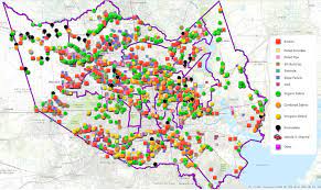 Houston's bellaire and west university. Map Of Houston S Flood Control Infrastructure Shows Areas In Need Of Repair Basically Everywhere