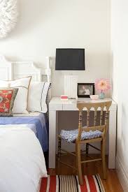 Tv and computer desk google search desk in living room living room tv home. 23 Hacks For Your Tiny Bedroom