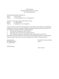 Savesave contoh surat wakil jpj for later. Contoh Surat Kuasa Pemasangan Instalasi Listrik