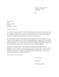 Sample Cover Letter For Applying A Job