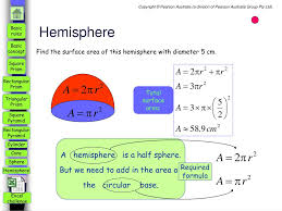 A = c2/ ϖ where a = surface area ϖ = pi = 3.14159265. Ppt Surface Area Powerpoint Presentation Free Download Id 6333227