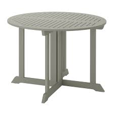 An outdoor dining table can have as many uses as you have things to put on it. Bondholmen Table Outdoor Gray Stained 42 1 2 Ikea