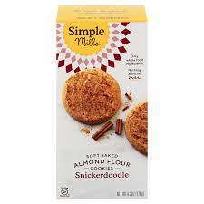 The almond flour actually added a subtle nutty flavor that complimented the chocolate chips nicely and elevated the flavor as well as adding an extra dimension. Save On Simple Mills Almond Flour Soft Baked Snickerdoodle Cookies Gluten Free Order Online Delivery Giant