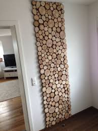Holz Garderobe Holzscheiben Deko Naturlich Diy Wohnung Flur Kreativ Garderobe Holz Deko Holzscheiben
