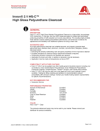 Imron 2 1 Hg C High Gloss Polyurethane Clearcoat General