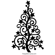 Free vector christmas tree silhouettes clip art images. Stylized Christmas Xmas Tree Silhouette Vector Art Free