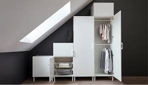 With The Platsa Series You Can Create Storage Solutions Where You Have Unused Space You Can Easily Fill The Area Under A Slopin Ikea Storage Furniture Storage