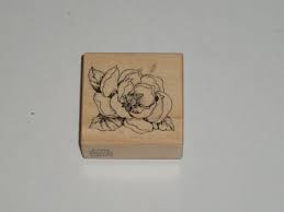 Psx Single Magnolia Flower Rubber Stamp Etsy Magnolia Flower Stamp Magnolia