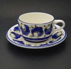 Buffalo China Restaurant Ware Cup And Saucer Olive Garden Cobalt Blue Red Yellow Cup And Saucer Cup And Saucer Set Olive Gardens