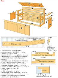 Plan Pour Banc Et Coffre De Terrasse Outdoor Storage Bench Diy Storage Bench Deck Bench Ce matériau polyvalent permet de construire des meubles solides et durables à coût abordable. plan pour banc et coffre de terrasse
