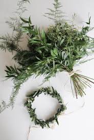 Fresh Greenery Bouquet For Wedding With Small Flowers Real Etsy Fresh Wedding Bouquets Green Wedding Bouquet Foliage Bouquet