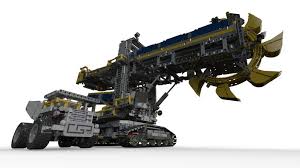 Lego Technic Bucket Wheel Excavator 42055 3d Cad Model Library Grabcad