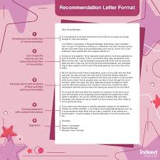 How To Write A Letter Of Recommendation With Examples Indeed Com