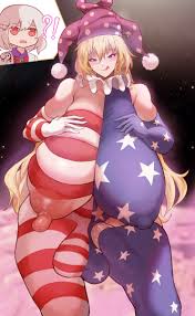 Rule 34 - 1futa 1girls American Flag Balls Blonde Hair Breasts Clothed  Futanari Clownpiece Female Futanari Huge Breasts Long Hair Penis Touhou |  7184494
