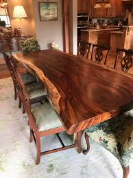Live Edge Dining Table Live Edge With A Hand Crafted Custom Live Edge Base Unique Dining Table Slab Table Conference Table In 2020 Unique Dining Tables Wood Dining Room Table Slab