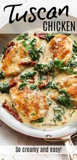 Creamy Tuscan Chicken Creamy Tuscan Chicken Recipe Easy Chicken Dinner Recipes Chicken Dinner Recipes