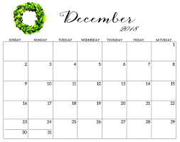 Empty December 2018 Calendar Printable Cute Symbol Printable December Calendar 2018 Calendar Template December Calendar