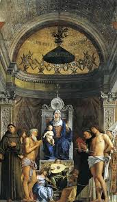 Madonna And Child Enthroned With Saints By Giovanni Bellini In 2020 Giovanni Bellini Bellini Italian Renaissance Art