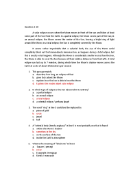 Klik untuk melanjutkan ke sesi 1 toefl listening comprehension. Eap Exercise Reading Eclipse Solar Eclipse