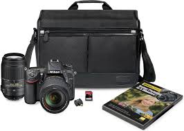 nikon d7100 two zoom lens bundle 24 1 megapixel digital slr camera with two zoom lenses wi fi case memory card and nikon school dvd at