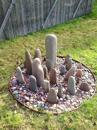 15 The Fundamentals Of Stone Garden Decorations That Will Amaze You Revealed Diy Garden Projects Garden Stones Landscape Edging Diy