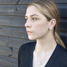 Olive Leaves Pearl Earrings