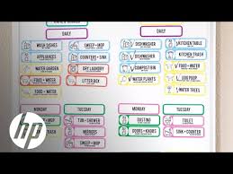 diy magnetic chore chart hp envy hp youtube