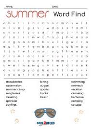 We originally put up this post many years ago, and it has become a true summer favorite with readers. Summer Word Search Cool2bkids