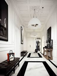 Black And White Interior Design Modern Black And White Floors Domino White Interior White Interior Design White Floors