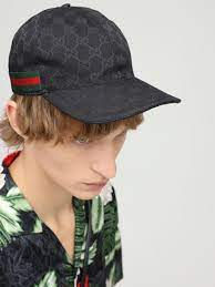 From monogram baseball hats to sleek bucket hats, top off your look with alessandro michele's italian glamour. Gucci Segeltuch Baseball Cap Mit Webstreifen In Schwarz Sparen Sie 5 Lyst