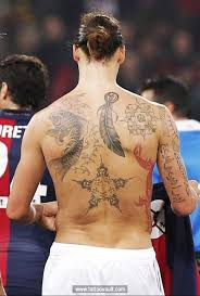 Zlatan ibrahimovic and all his tattoos was the first mega signing of jose mourinho's man united reign. Zlatan Ibrahimovic Back Tattoo Design Back Tattoo Celebrity Tattoos Ibrahimovic Tattoo