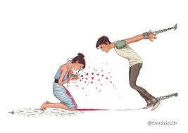 Anime drawing characters utilize their arms to impart expressively and battle violently. Heartbroken Art
